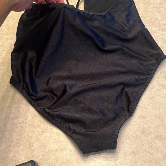 Frederick’s of Hollywood One Piece Swimwear Sexy Swimsuit High Cut Deep-V size L - Picture 9 of 9